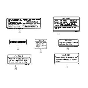 Warnaufkleber Kymco Grand Dink 250cc
