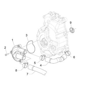 Piaggio Beverly 300 IE ABS E4 2016 - 2020 Wasserpumpe (EMEA)