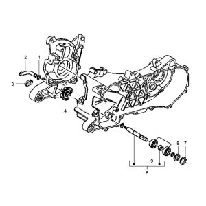 Gilera Runner 98-2005 2-Takt-Wasserpumpe