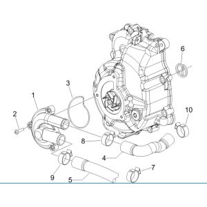 Wasserpumpe Vespa GTV 250 4T 4V IE