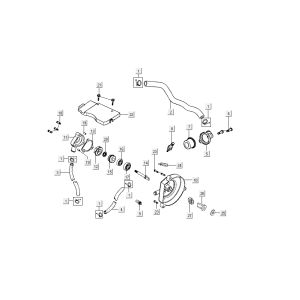 Wasserpumpe Kymco B&W LC 2-Takt Silber