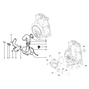 Piaggio Beverly 125 RST 4T 4V IE E3 2010-2015 Wasserpumpe (EMEA)