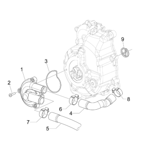Wasserpumpe Piaggio MP3 300LT Sport 2009-2014