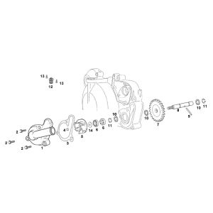 Wasserpumpe SENDA R X-TREME 2007 E2 3ED