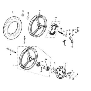 Räder Peugeot Ludix pro 2-Takt