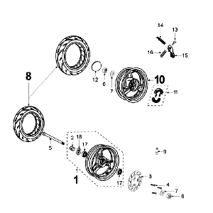 Räder Peugeot New Vivacity 2-Takt Dunkelblau