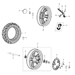 Räder Peugeot Speedfight 3 4-Takt