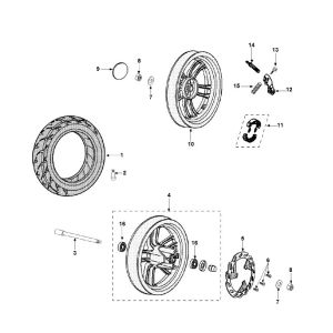 Räder Peugeot Speedfight 3 AC 2-Takt