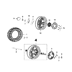 Räder Peugeot Speedfight 3 LC blau