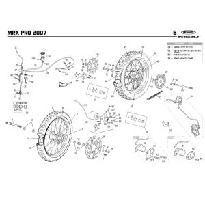 Räder Rieju MRX pro orange 2008 2-Takt