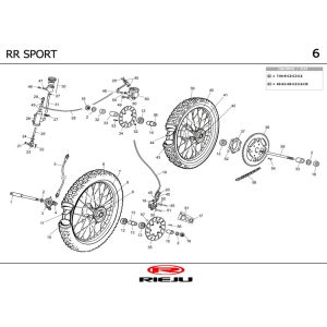 Räder Rieju RR Sport schwarz 2004 2-Takt