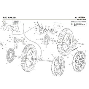 Räder Rieju Rs2 Naked rot 2009 2-Takt