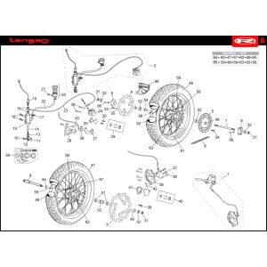 Räder Rieju Tango blau 2008 2-Takt