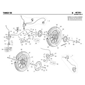 Räder Rieju Tango orange 2009 2-Takt