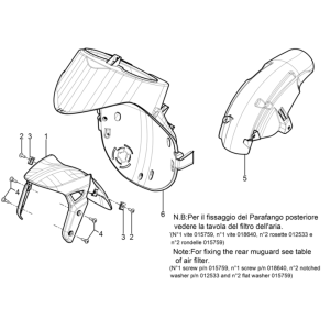 Vorderradschutzbleche Piaggio Typhoon 50 2-Takt Euro 3 2011