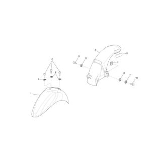 Kotflügel Piaggio Liberty 2-Takt schwarz 98/a