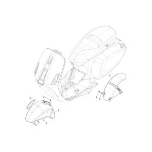 Kotflügel vorne Vespa Primavera 2-Takt