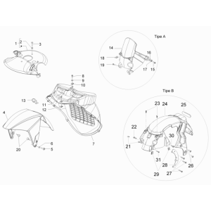 Radraum - Schutzblech Gilera Runner 50 SP 2010-2017