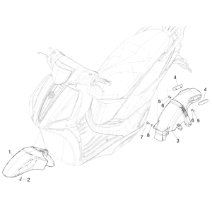 Radraum - Piaggio Liberty 50 4-Takt-Kotflügel (IGET Euro 50)