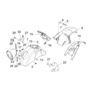 Radraum - Schutzblech Vespa GTV 250 4T 4V IE