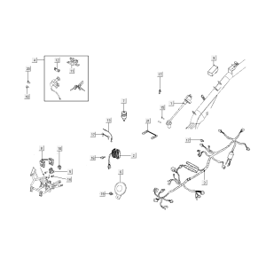 Kabelbaum Kymco Super8 Street 50i E4 Matt Schwarz