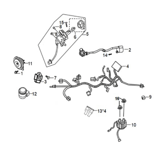 Sym Mio 50I E5 Kabelbaum