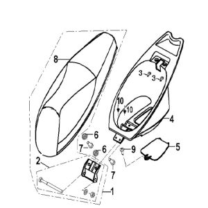 Sattel Buddybak Generic Xor blau 2006 2-Takt 25