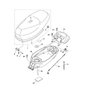 Sattel Buddy Box Yamaha Bw's 2-Takt