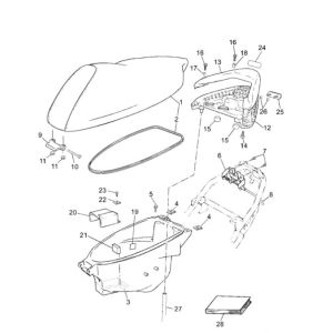 Sattel Buddy Box Yamaha Jog-R LC 2-Takt
