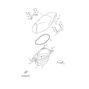 Sattel Buddy Box Yamaha Neos 4-Takt (nach 2008)