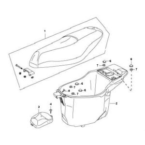 Sattel Buddy Box Viraggio Intelli 4-Takt