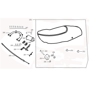 Sattel Buddyseat AGM Vx50s pantone blau
