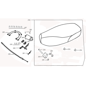 Sattel-Buddyseat Edwards Maple V50-2 flach matt-anthrazit