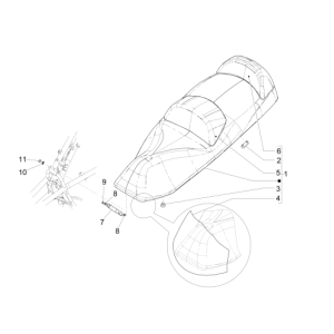Sattel/Sitzen Piaggio MP3 500 LT Sport 2014-2016