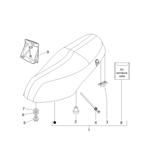 Sattel - sitzend Piaggio Zip 50 SP 2006-2013