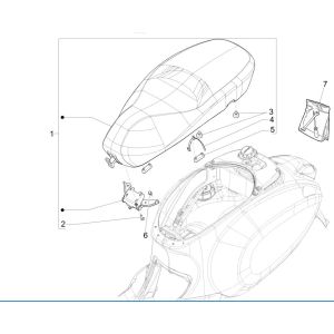 Sattel/Sitzen Vespa Primavera 125 4T 3V IE ABS