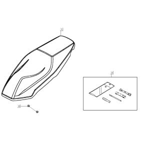 Sattel AGILITY 16+ 4T 200i Matt Metallic Hellblau