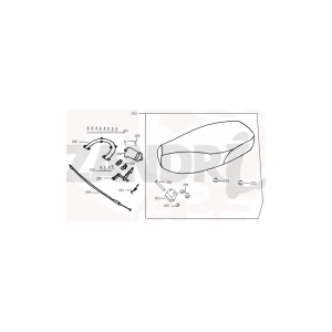 Sattel Santini Capri 125cc schwarz