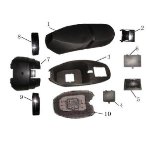 Sattel China LX weiß