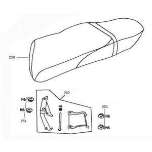 Sattel China Retro Extra Grün