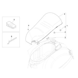 Sattel Vespa GTS 300 HPE 4T 4V IE ABS E4 2019 (EMEA)