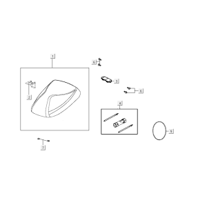 Sattel Kymco Agility Delivery 4-Takt euro4 weiß