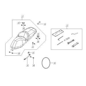 Sattel Kymco Downtown 300i dunkelgrau