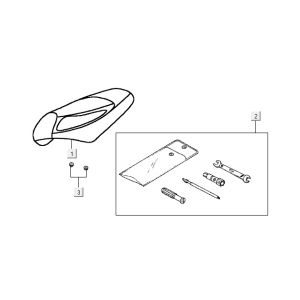 Sattel Kymco Vitality 2t ac rot