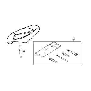 Sattel Kymco Vitality 4t ac diamantschwarz