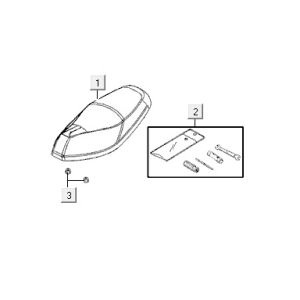 Sattel Kymco VP50 4t ac braun metallik