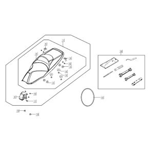 Sattel Kymco Xciting 400i Matt Schwarz