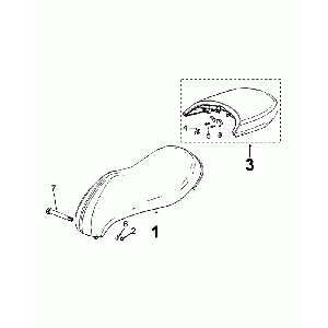 Sattel Peugeot Django Samt Grün P6