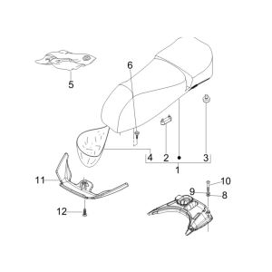 Sattel/Sitzen Vespa GTV 250 4T 4V IE