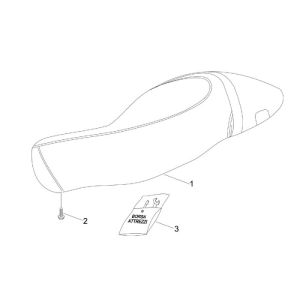 Sattel Vespa S 2-Takt